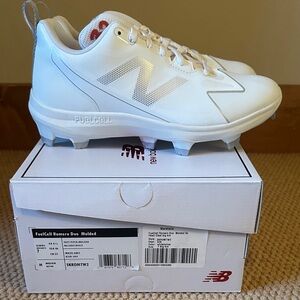 New Balance White FuelCell Cleats